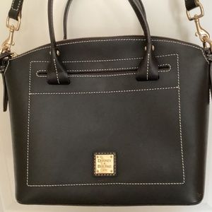 Dooney and Burke Florentine Domed Satchel-Black